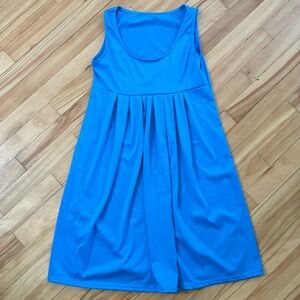 Blue empire waist dress